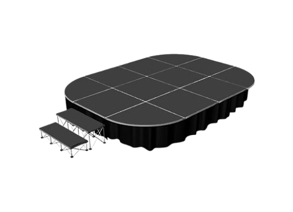 Подиум 4х3 закругленный