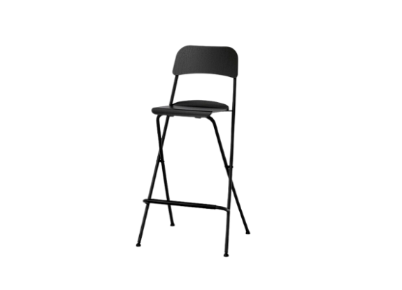Стул барный складной Франклин чёрный