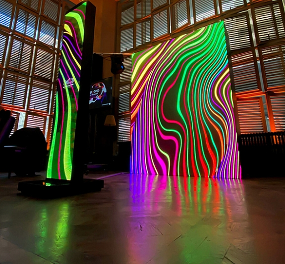 Прямая 3х2,5 светодиодная фотозона рис 1