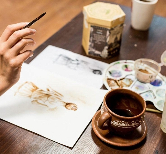 Мастер-класс «Рисование кофе» рис 1