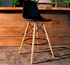 Стул барный Eames черный рис 1