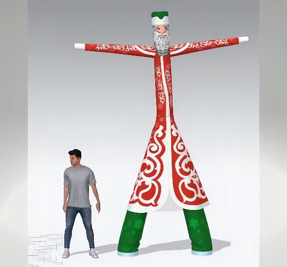 картинка Аэромен новогодний от компании Рент-Бери