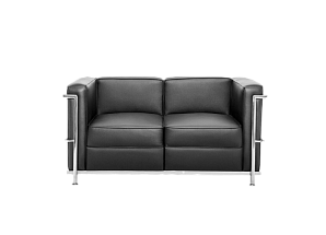 Диван Chrome двухместный черный