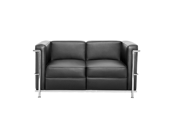 Диван Chrome двухместный черный