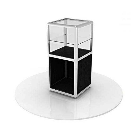 Витрина-подиум черная рис 1