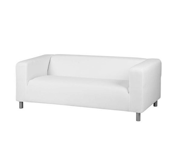 Диван Klippan трехместный белый рис 1
