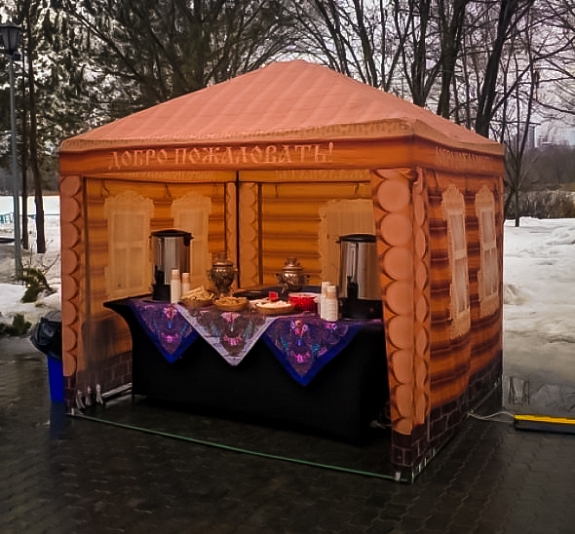 Тент палатка "Домик" 2,5х2,5 рис 4