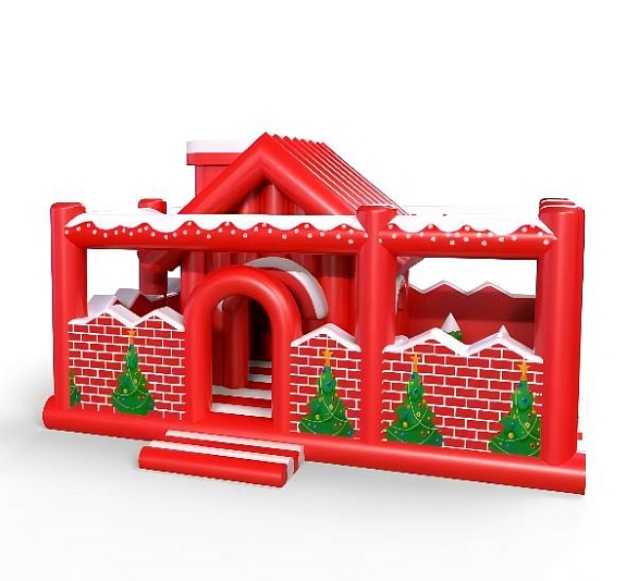 картинка Батут "Домик Санты" от компании Рент-Бери