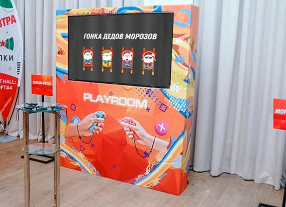 картинка Дед Морозы на гонках от компании Рент-Бери