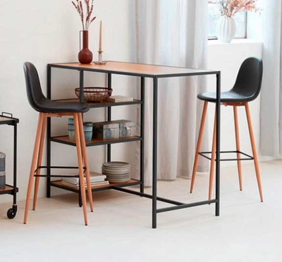 Стул барный Jonstrup чёрный рис 1