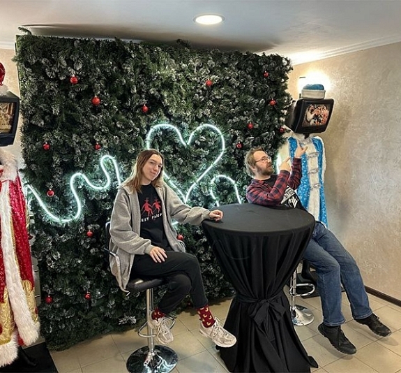 Новогодняя ретро фотозона рис 2