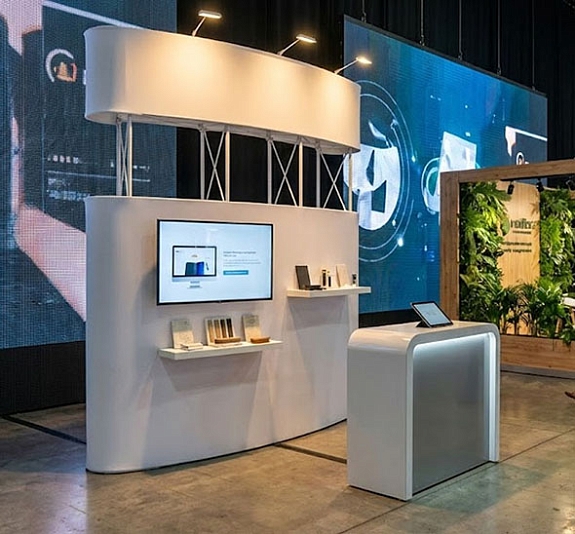 Поп Ап стенд с Фризом прямая конструкция рис 2