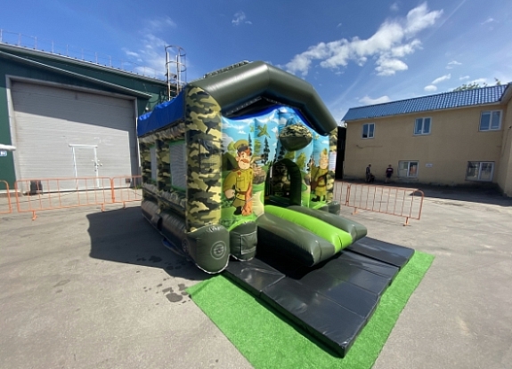 картинка Батут "Военный" от компании Рент-Бери