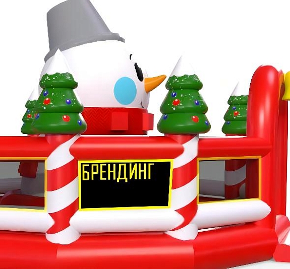 картинка Батут "Веселый снеговик" от компании Рент-Бери