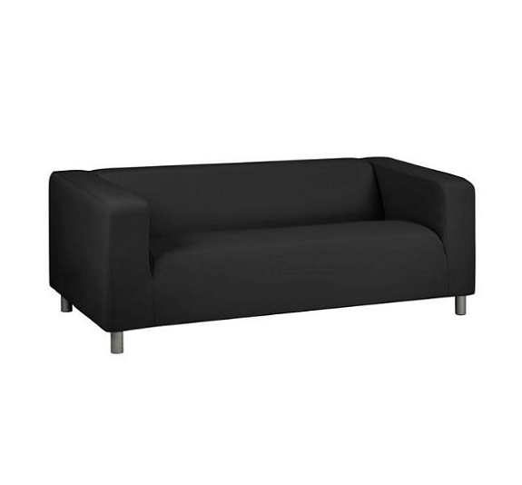 Диван Klippan трехместный черный рис 3