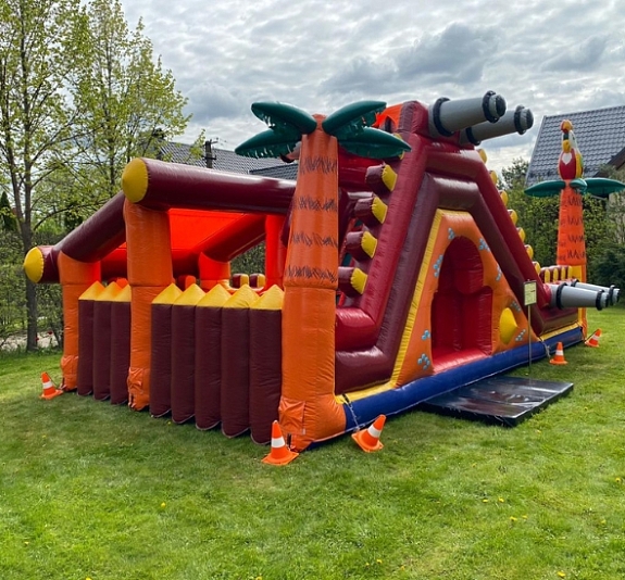 Батут с горкой "Пиратский остров" рис 4