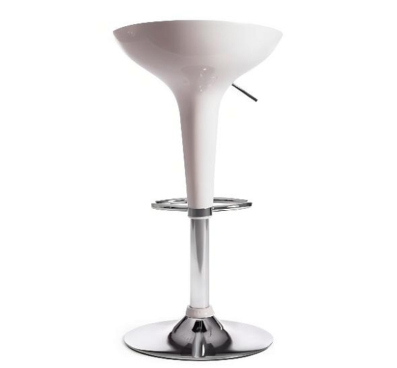 картинка Стул барный Bombo белый от компании Рент-Бери