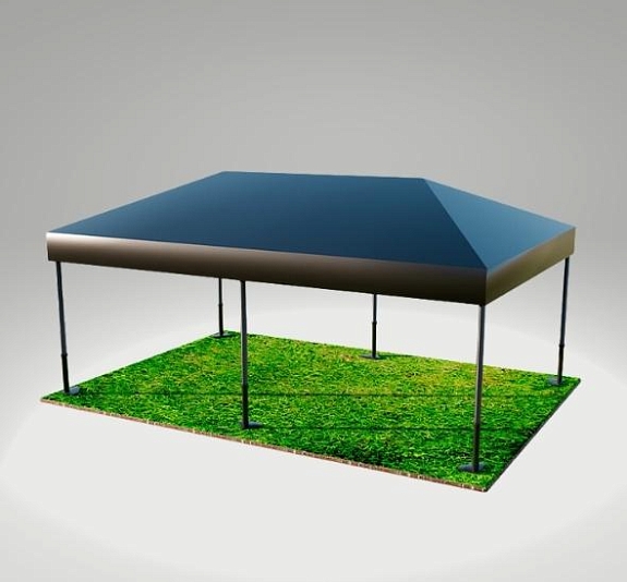 картинка Тент быстровозводимый Черный 4х6 от компании Рент-Бери