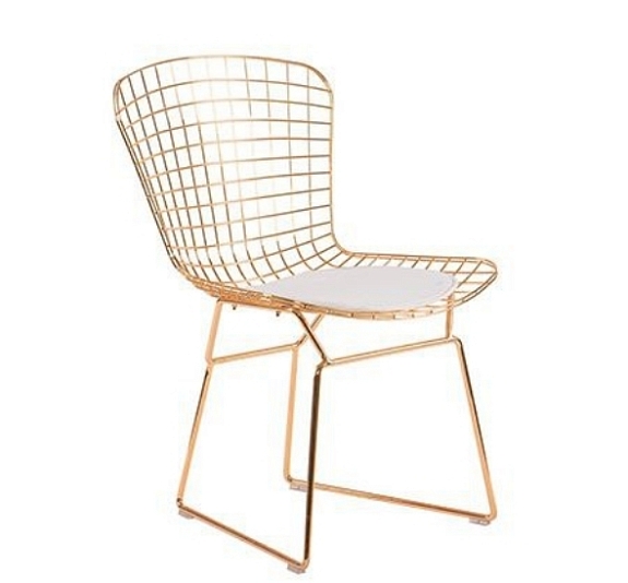 Стул Bertoia Gold рис 2