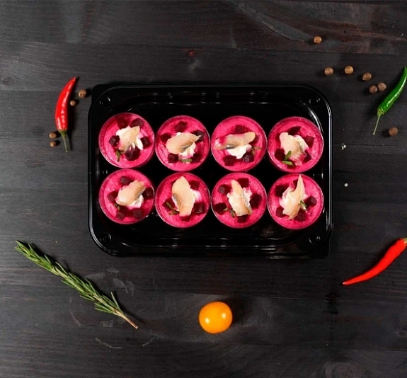 Мусс из свеклы с копченной форелью рис 3