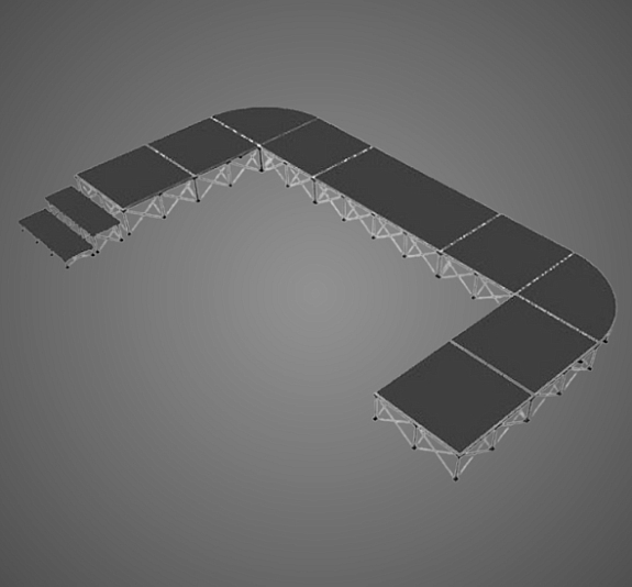 Подиум П-образный рис 1