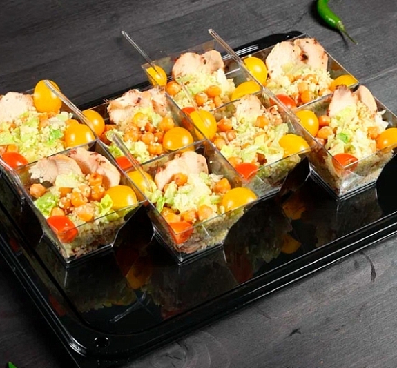 Салат из жареного нута с куриным филе рис 4