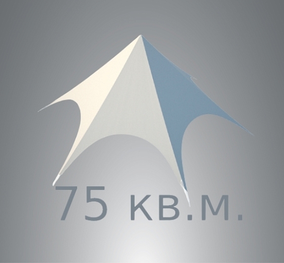 картинка Тент Звезда 75 м2 от компании Рент-Бери