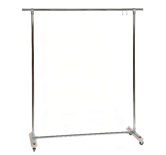 Вешало на колесах хромированное Pollax рис 6