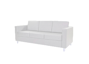 Диван Cyber трехместный белый