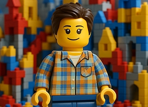 Фотозона в стиле Лего AI