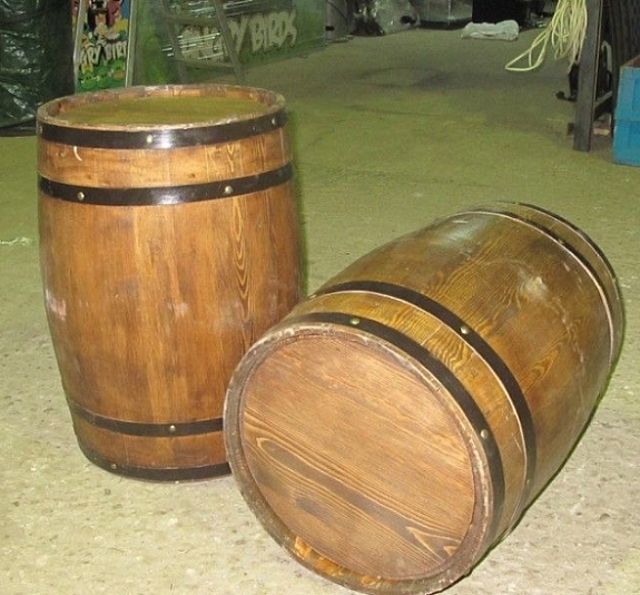 Деревянная бочка рис 1