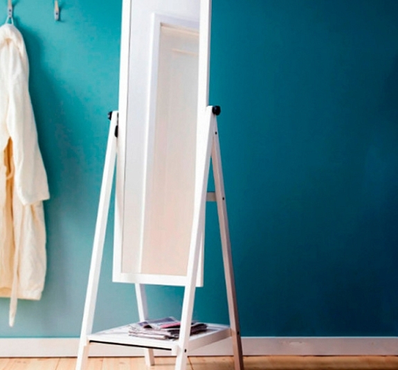 Зеркало из дерева белое Гарден рис 1