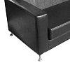 Диван Cube из экокожи трехместный черный рис 2