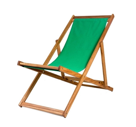 Зелёный шезлонг рис 2