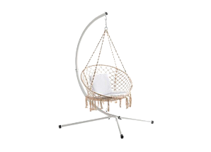 Белое подвесное кресло