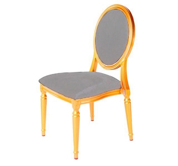 Стул Louis Gold с обивкой из тёмно-серого бархата рис 3