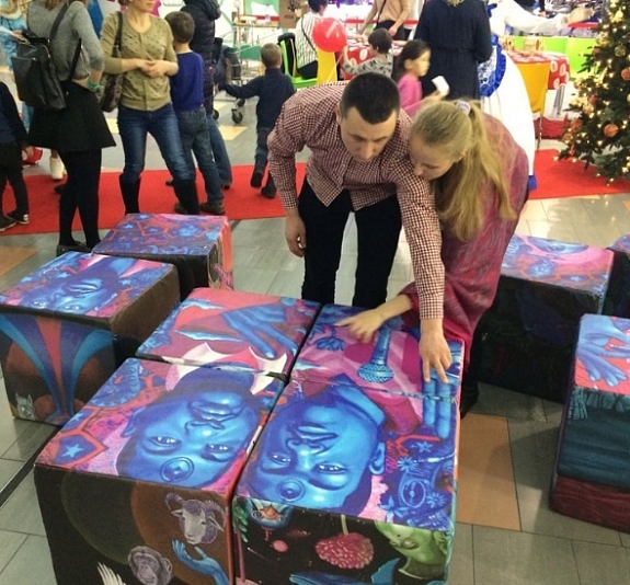 Пазл мягкий "Абстракция" рис 3