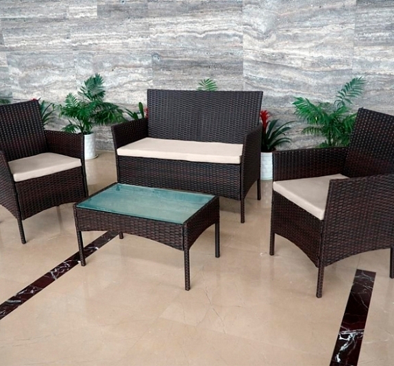 Диван из ротанга Кения рис 1