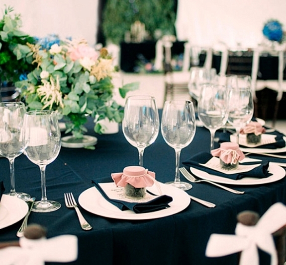 Скатерть круглая 3,2м черная «Сатен Испания» рис 2