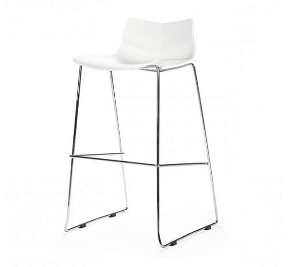 Стул барный Leaf White рис 3