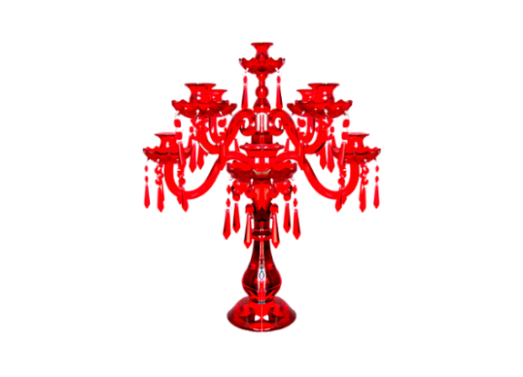 Красный канделябр