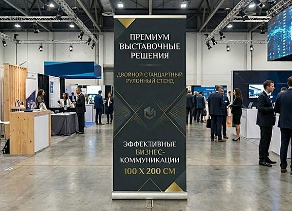 Ролл Ап двойной с стандартной стойкой