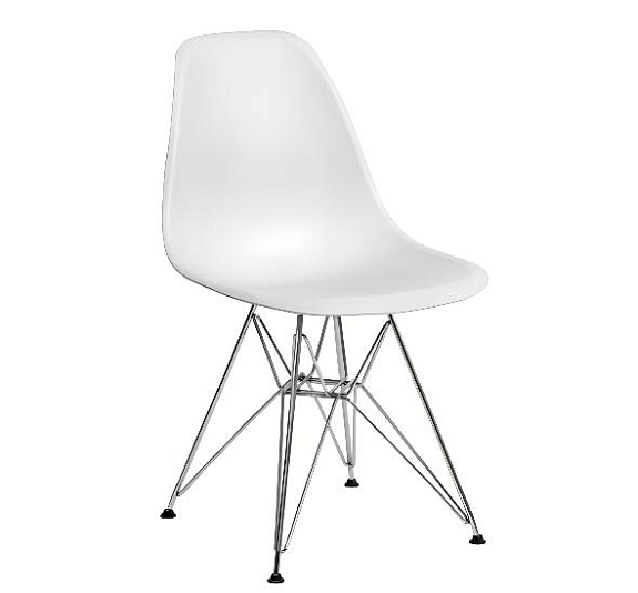 Стул Eames металл белый рис 5
