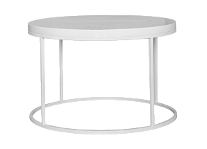Журнальный стол Round White