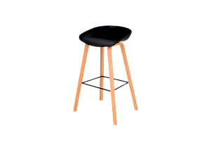 Стул барный Wood Black