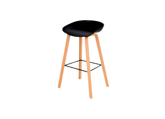 Стул барный Wood Black