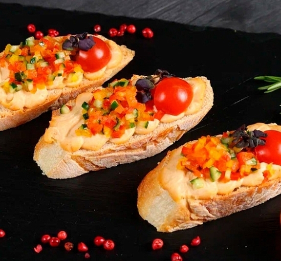 Брускетта Рататуй рис 1