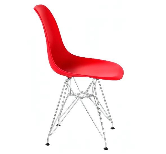 Стул Eames металл красный рис 5