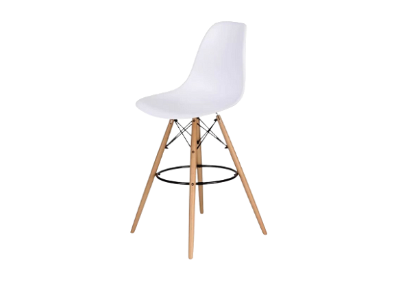 Стул барный Eames белый
