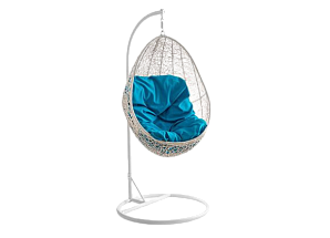 Синее подвесное кресло